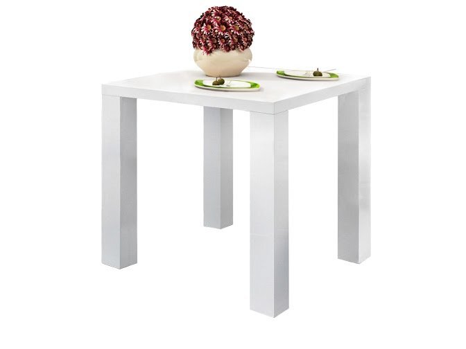 Stalas Snow 80, baltas kaina ir informacija | Virtuvės ir valgomojo stalai, staliukai | pigu.lt