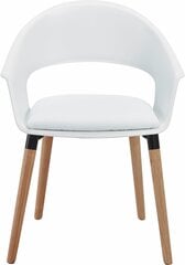2-jų kėdžių komplektas Alto, baltas kaina ir informacija | Virtuvės ir valgomojo kėdės | pigu.lt