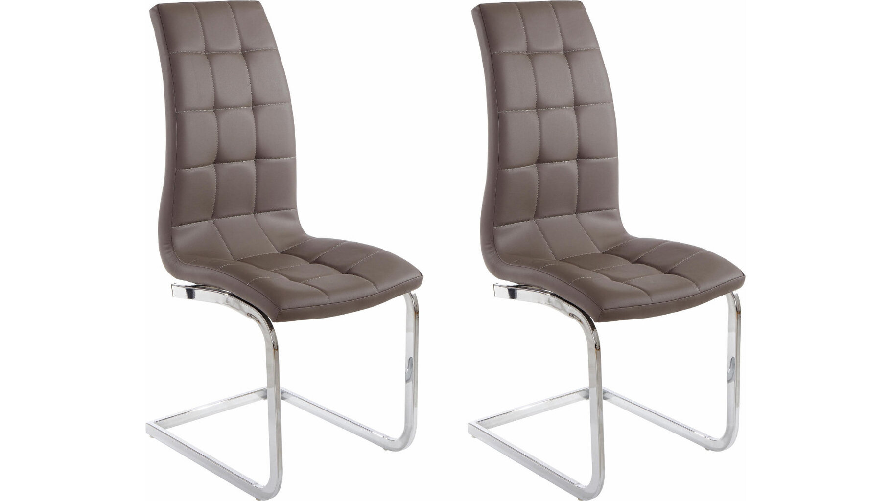2-jų kėdžių komplektas Bruno, rudas цена и информация | Virtuvės ir valgomojo kėdės | pigu.lt