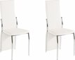 2-jų kėdžių komplektas William, baltas цена и информация | Virtuvės ir valgomojo kėdės | pigu.lt