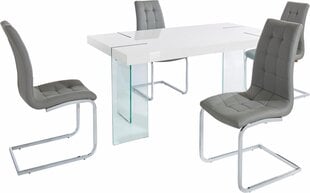 Комплект мебели для столовой Notio Living Triton 160/Bruno, серый цена и информация | Комплекты мебели для столовой | pigu.lt