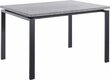 Stalas Sandra 120, pilkas/juodas kaina ir informacija | Virtuvės ir valgomojo stalai, staliukai | pigu.lt