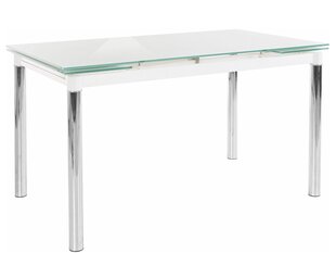 Стол Pippa, 80x140 см, белый цена и информация | Кухонные и обеденные столы | pigu.lt