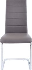4-ių kėdžių komplektas Amber, pilkas kaina ir informacija | Virtuvės ir valgomojo kėdės | pigu.lt