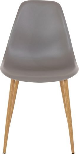 2-jų kėdžių komplektas Miller PU, šviesiai pilkas kaina ir informacija | Virtuvės ir valgomojo kėdės | pigu.lt