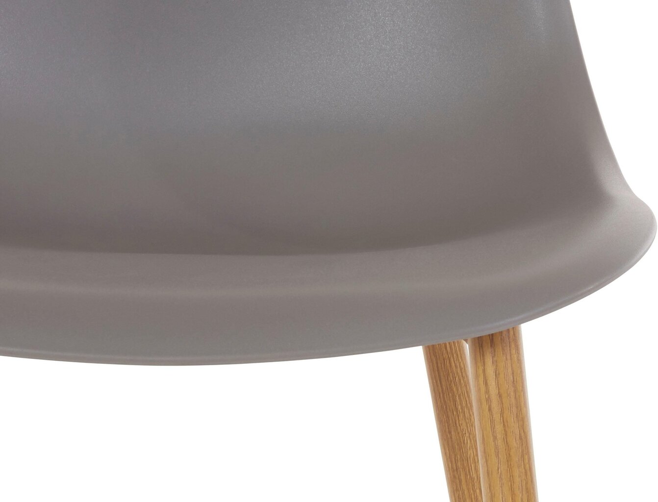 2-jų kėdžių komplektas Miller PU, šviesiai pilkas цена и информация | Virtuvės ir valgomojo kėdės | pigu.lt