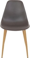 Комплект из 2-х стульев Miller PU, серый цена и информация | Стулья для кухни и столовой | pigu.lt