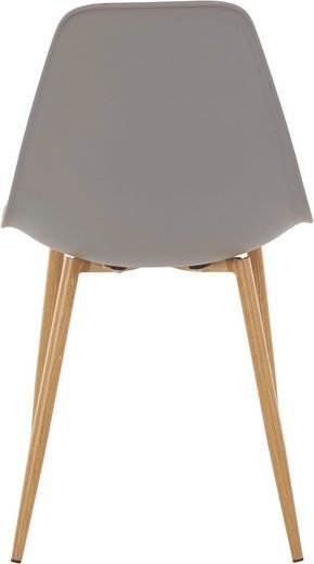 4-ių kėdžių komplektas Miller, šviesiai pilkas kaina ir informacija | Virtuvės ir valgomojo kėdės | pigu.lt