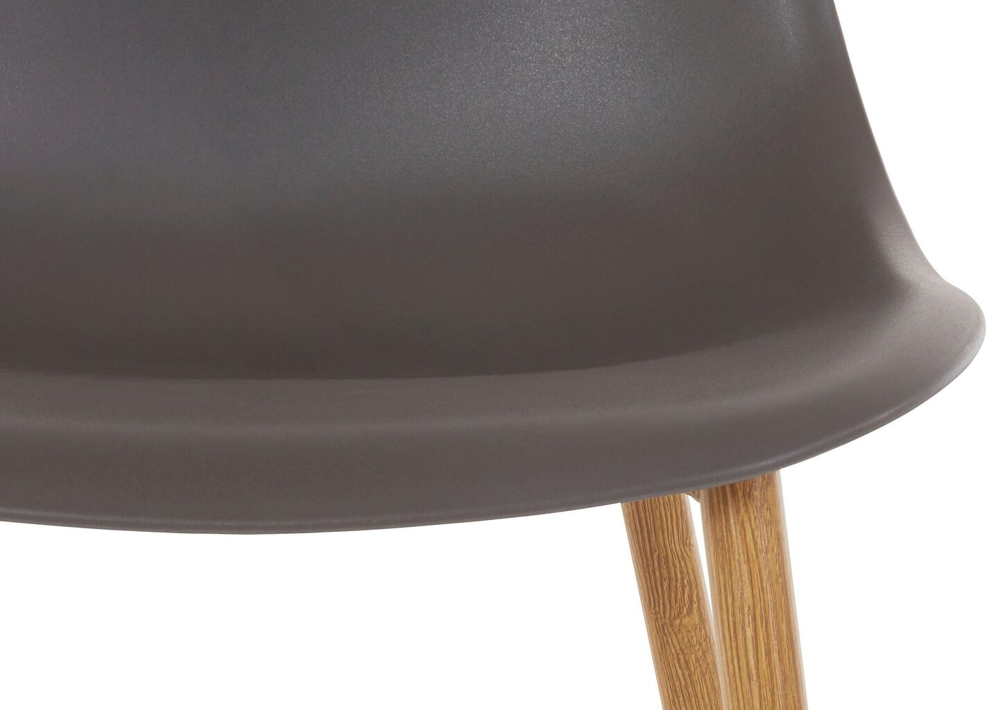 4-ių kėdžių komplektas Miller, tamsiai pilkas kaina ir informacija | Virtuvės ir valgomojo kėdės | pigu.lt