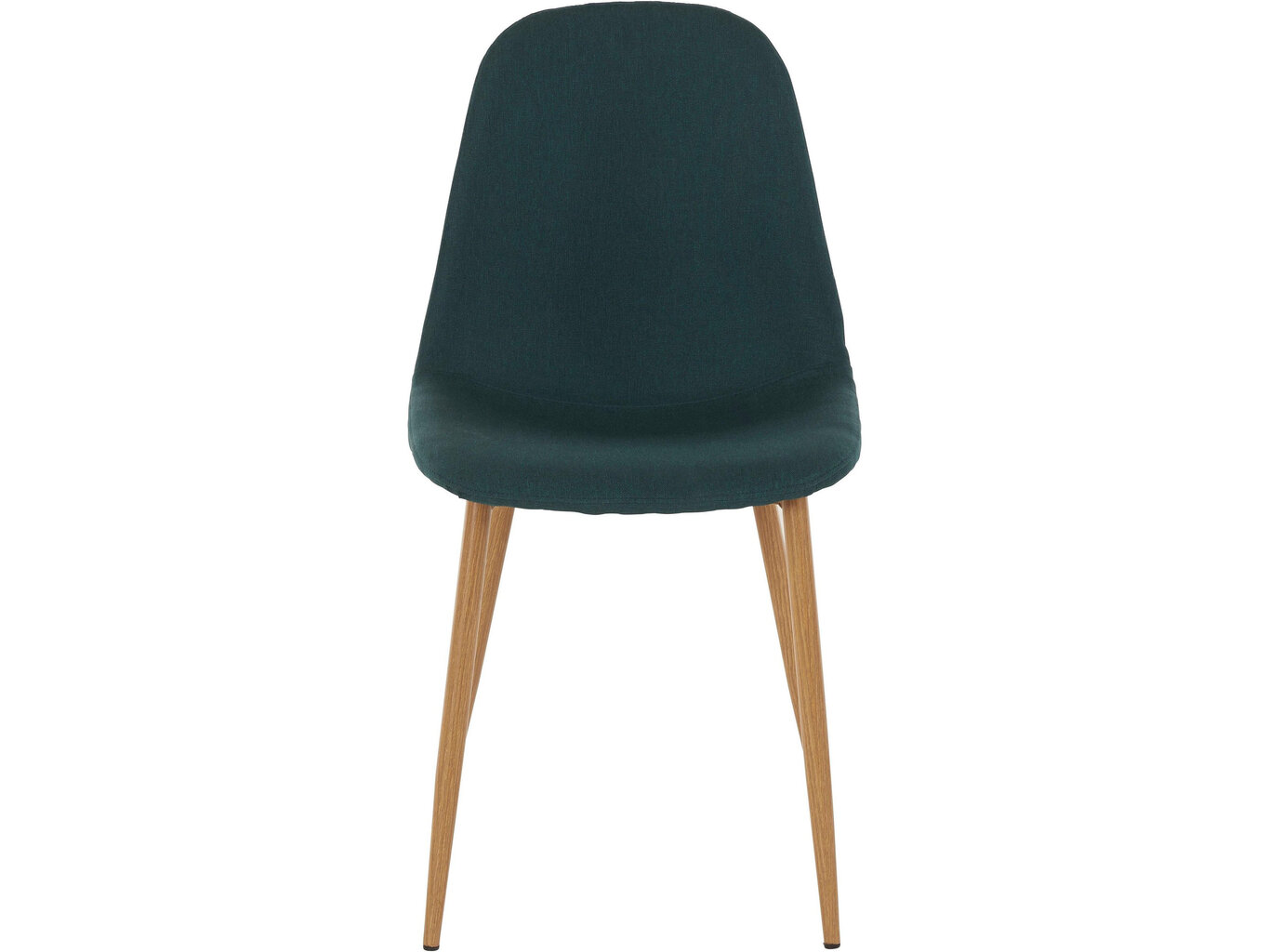 4-ių kėdžių komplektas Miller, gobelenas, žalias kaina ir informacija | Virtuvės ir valgomojo kėdės | pigu.lt