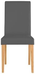 2-jų kėdžių komplektas Lucca, pilkas/šviesiai rudas kaina ir informacija | Virtuvės ir valgomojo kėdės | pigu.lt
