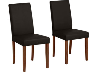 2-jų kėdžių komplektas Lucca, rudas kaina ir informacija | Virtuvės ir valgomojo kėdės | pigu.lt