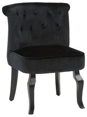 Fotelis Brittany Velvet, juodas kaina ir informacija | Svetainės foteliai | pigu.lt