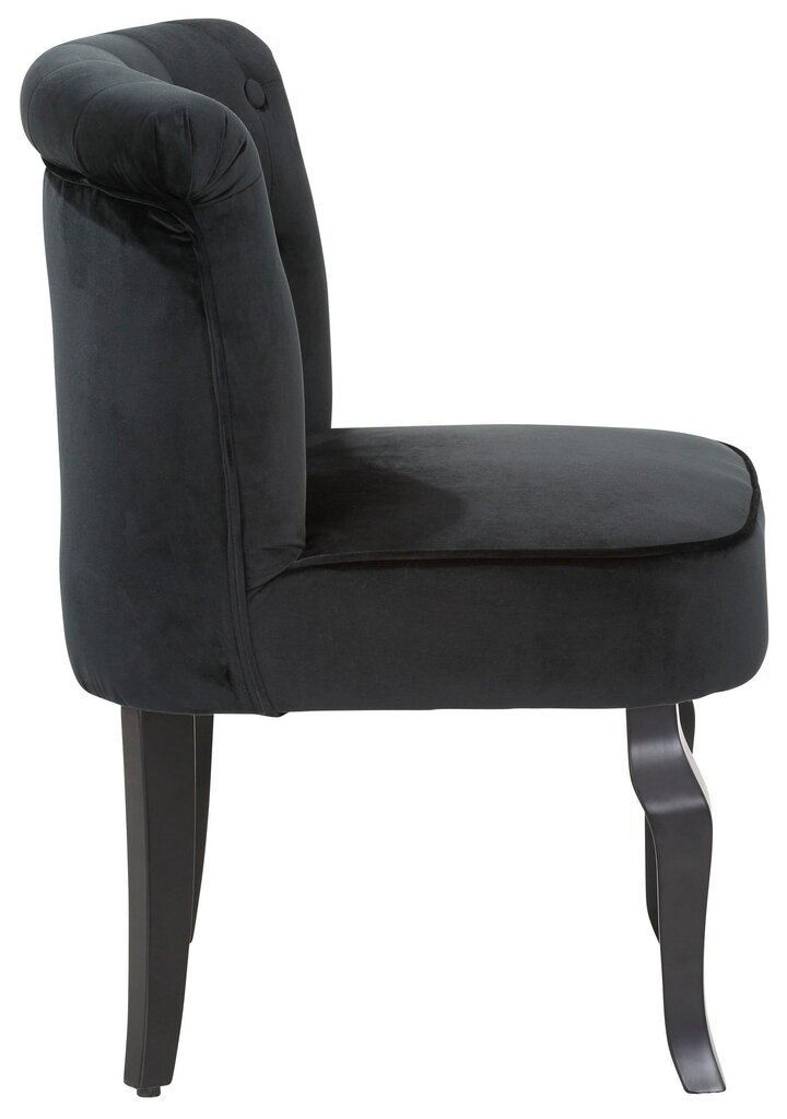 Fotelis Brittany Velvet, juodas kaina ir informacija | Svetainės foteliai | pigu.lt