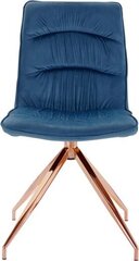 2-jų kėdžių komplektas Notio Living Zoe, mėlynas kaina ir informacija | Virtuvės ir valgomojo kėdės | pigu.lt