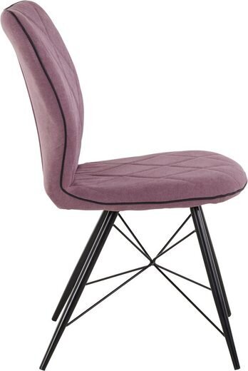 2-jų kėdžių komplektas Notio Living Viola, violetinis kaina ir informacija | Virtuvės ir valgomojo kėdės | pigu.lt
