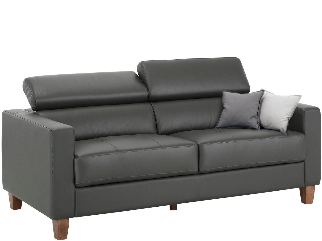 Trivietė sofa Notio Living Lopez GL/PU, pilka цена и информация | Sofos | pigu.lt