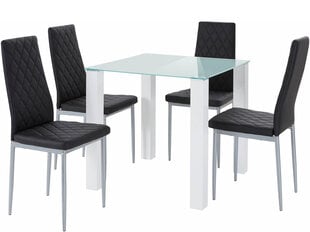 Комплект для столовой Notio Living Nara/Barak, черный цена и информация | Комплекты мебели для столовой | pigu.lt