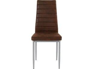 2-jų kėdžių komplektas Kate, rudas kaina ir informacija | Virtuvės ir valgomojo kėdės | pigu.lt