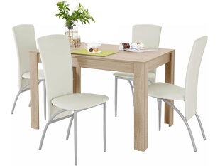 Комплект мебели для столовой Notio Living Lori 120/Nevada, цвета дуба/коричневый // нет размеров стульев цена и информация | Комплекты мебели для столовой | pigu.lt