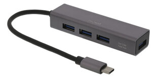 Deltaco USBC-HUB11, USB-C kaina ir informacija | Adapteriai, USB šakotuvai | pigu.lt