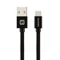 Swissten Textile Universal Quick Charge 3.1 USB-C Data and Charging Cable 3m Black kaina ir informacija | Laidai telefonams | pigu.lt