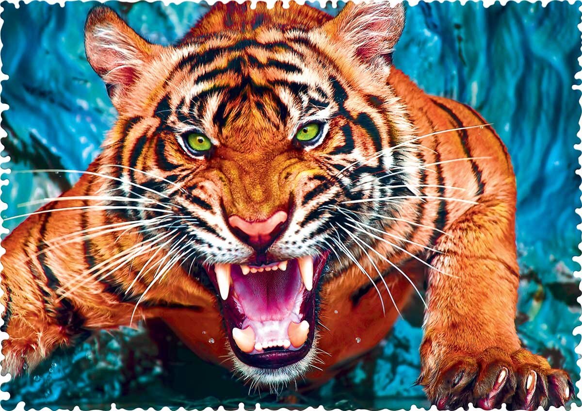 Dėlionė Trefl Tiger, 600 d. kaina ir informacija | Dėlionės (puzzle) | pigu.lt