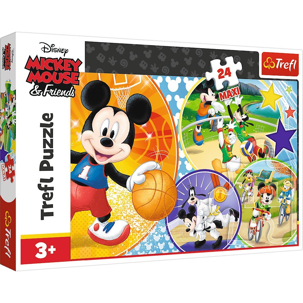 Dėlionė Trefl Maxi Peliukas Mikis (Minnie Mouse), 24 d. kaina ir informacija | Dėlionės (puzzle) | pigu.lt
