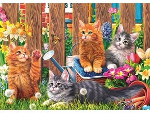 Головоломка Trefl Kittens In The Garden, 500 d. цена и информация | Пазлы | pigu.lt