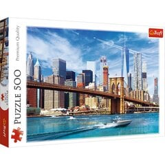 Dėlionė Trefl View Of New York, 500 d. kaina ir informacija | Dėlionės (puzzle) | pigu.lt