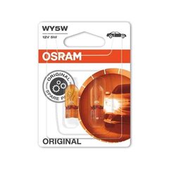 Автомобильная лампа OS2827NA-02B Osram OS2827NA-02B WY5W 5W 12V (2 Предметы) цена и информация | Автомобильные лампочки | pigu.lt