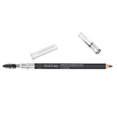 Antakių pieštukas IsaDora Brow Powder 01 Black 1.1 g kaina ir informacija | Antakių dažai, pieštukai | pigu.lt