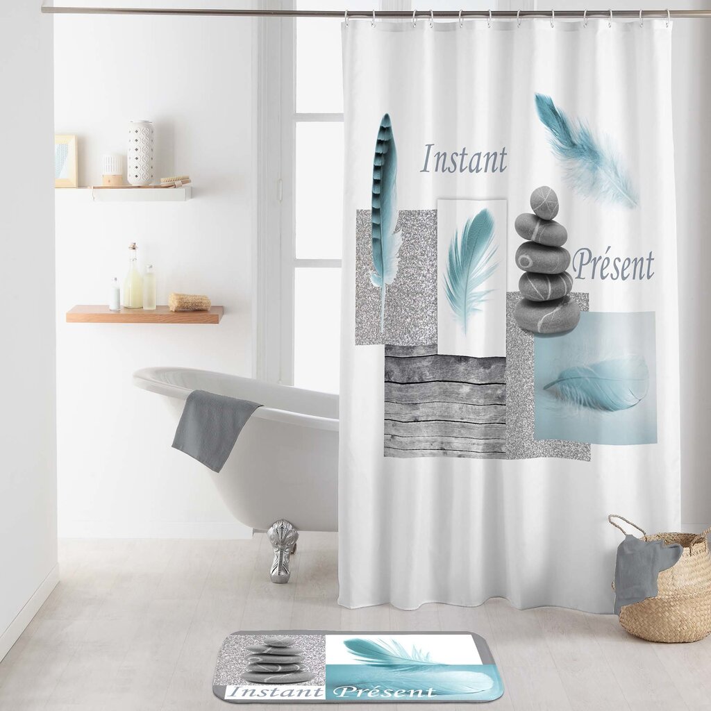Vonios užuolaida Equilibre, 180x1200 cm kaina ir informacija | Vonios kambario aksesuarai | pigu.lt