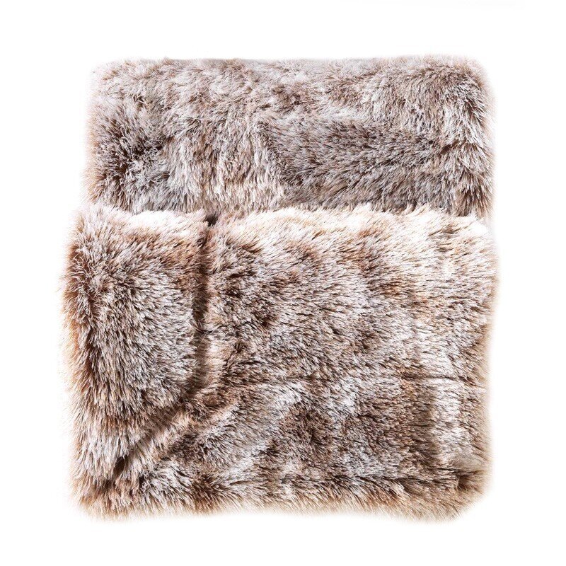 Pledas Mock Fur Antartic 125x150 cm kaina ir informacija | Lovatiesės ir pledai | pigu.lt
