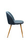 4-ių kėdžių komplektas VK-09, mėlynas/rudas цена и информация | Virtuvės ir valgomojo kėdės | pigu.lt