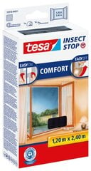 Защитная сетка для окон от насекомых TESA COMFORT черная 1,2мx2,4м цена и информация | Москитные сетки | pigu.lt