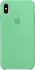 Apple Silicone Case skirtas iPhone XS Max, žalias kaina ir informacija | Telefono dėklai | pigu.lt