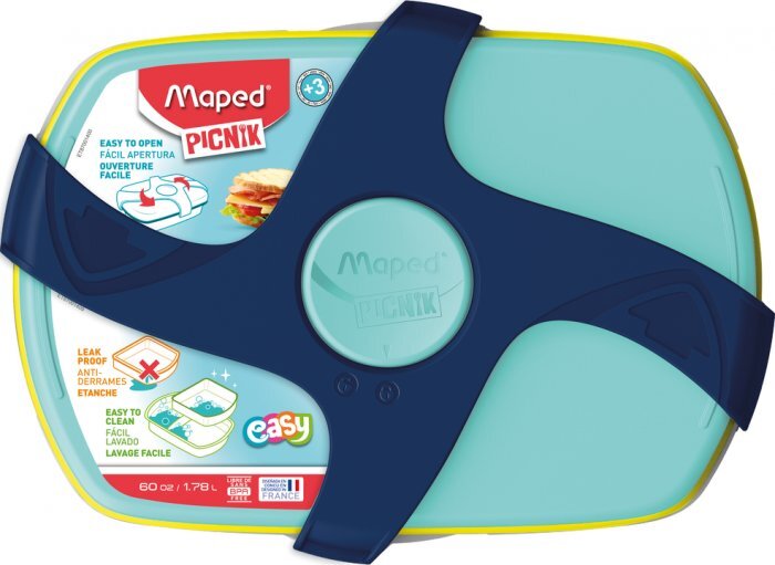 Priešpiečių dėžutė Maped Picnik Kids Concept 3 dalių 1.78l blue/green цена и информация | Maisto saugojimo  indai | pigu.lt