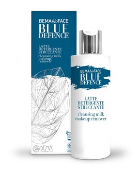 Очищающее молочко для кожи лица и снятия макияжа BEMA BLUE DEFENCE 200 мл цена и информация | Средства для очищения лица | pigu.lt