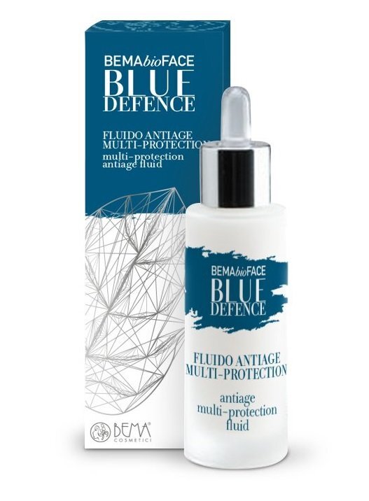 Daugialypės apsaugos veido fluidas BEMA BLUE DEFENCE 30 ml цена и информация | Veido kremai | pigu.lt