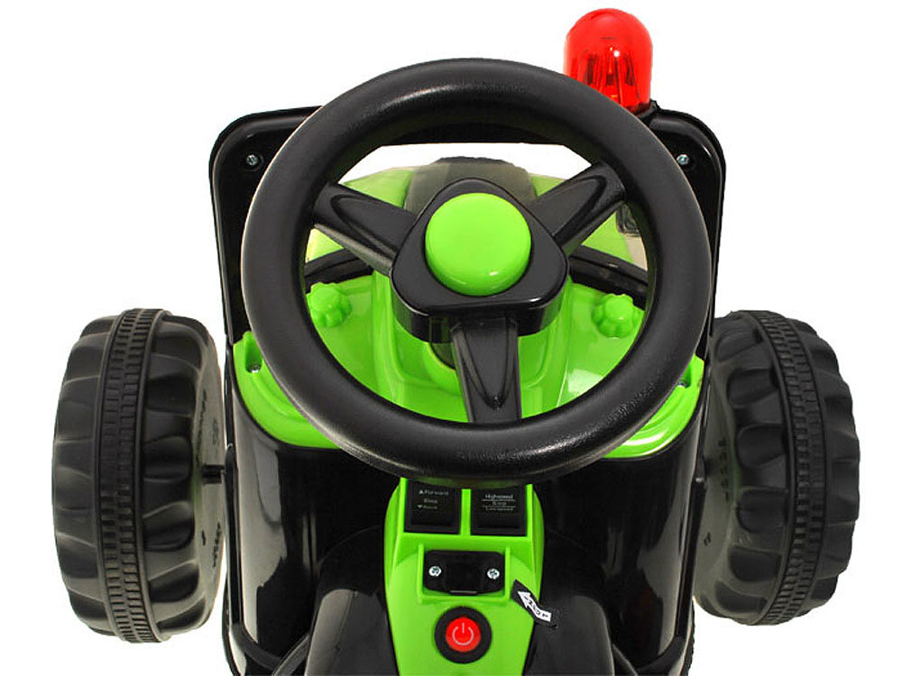 Vienvietis elektrinis traktorius, žalias цена и информация | Elektromobiliai vaikams | pigu.lt