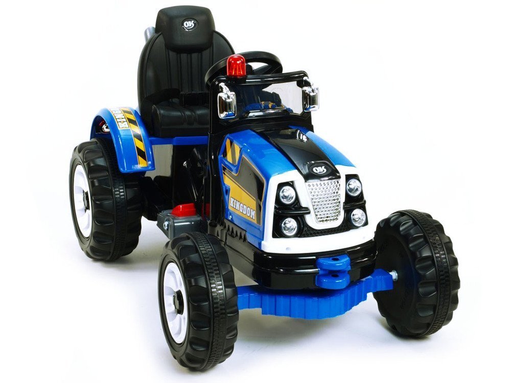 Vienvietis elektrinis traktorius, mėlynas цена и информация | Elektromobiliai vaikams | pigu.lt