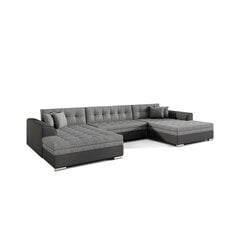 Универсальный мягкий угловой диван Vento, черный/серый цена и информация | Угловые диваны | pigu.lt