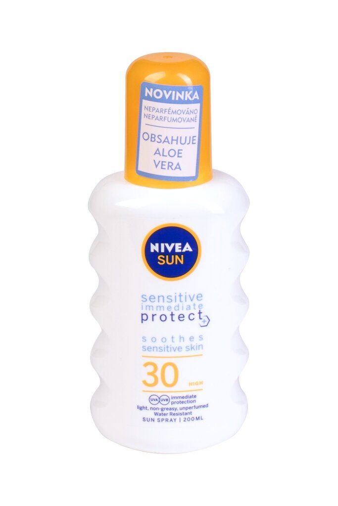 Apsauginis losjonas nuo saulės Nivea Sun Sensitive Immediate SPF 30 200 ml kaina ir informacija | Kremai nuo saulės | pigu.lt