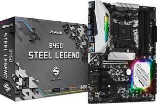 ASRock B450 STEEL LEGEND kaina ir informacija | Asrock Kompiuterinė technika | pigu.lt