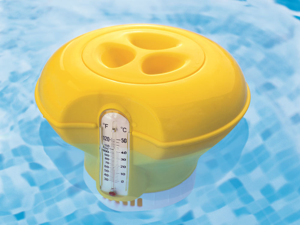 Plaukiojantis chemikalų dozatorius su termometru Bestway Flowclear, įvairių spalvų цена и информация | Baseinų priedai | pigu.lt