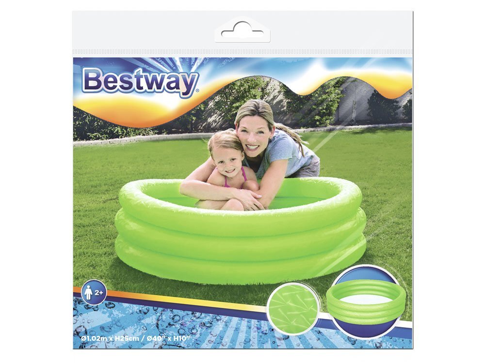 Pripučiamas baseinas Bestway Play, 102x25 cm kaina ir informacija | Baseinai | pigu.lt