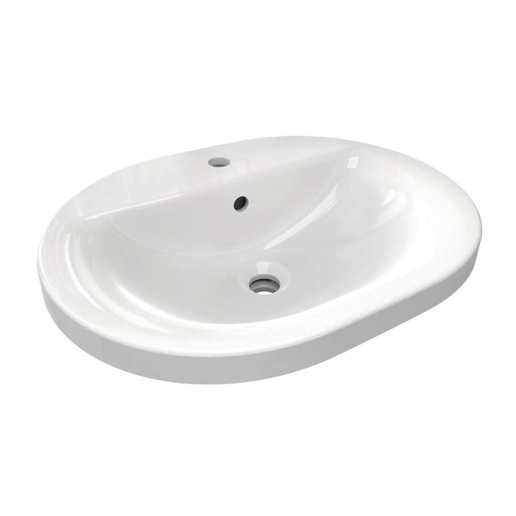 Įleižiamas praustuvas Ideal Standard Connect Oval 55x43 cm, balta. E503901 цена и информация | Praustuvai | pigu.lt