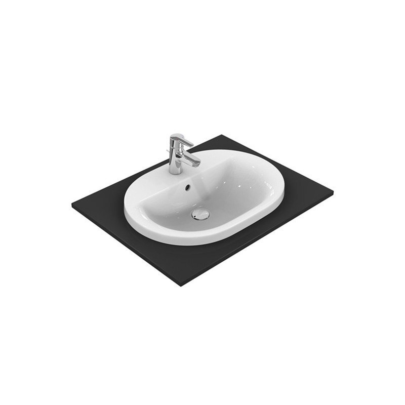 Įleižiamas praustuvas Ideal Standard Connect Oval 55x43 cm, balta. E503901 kaina ir informacija | Praustuvai | pigu.lt