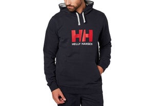 Helly Hansen vyriškas džemperis Bluza Logo Hoodie, tamsiai mėlynas kaina ir informacija | Džemperiai vyrams | pigu.lt